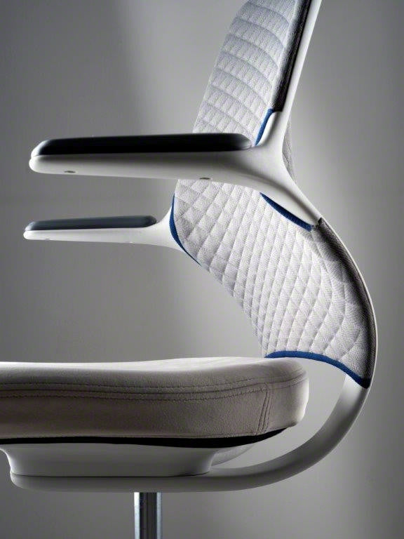 side view of work from home chair rental