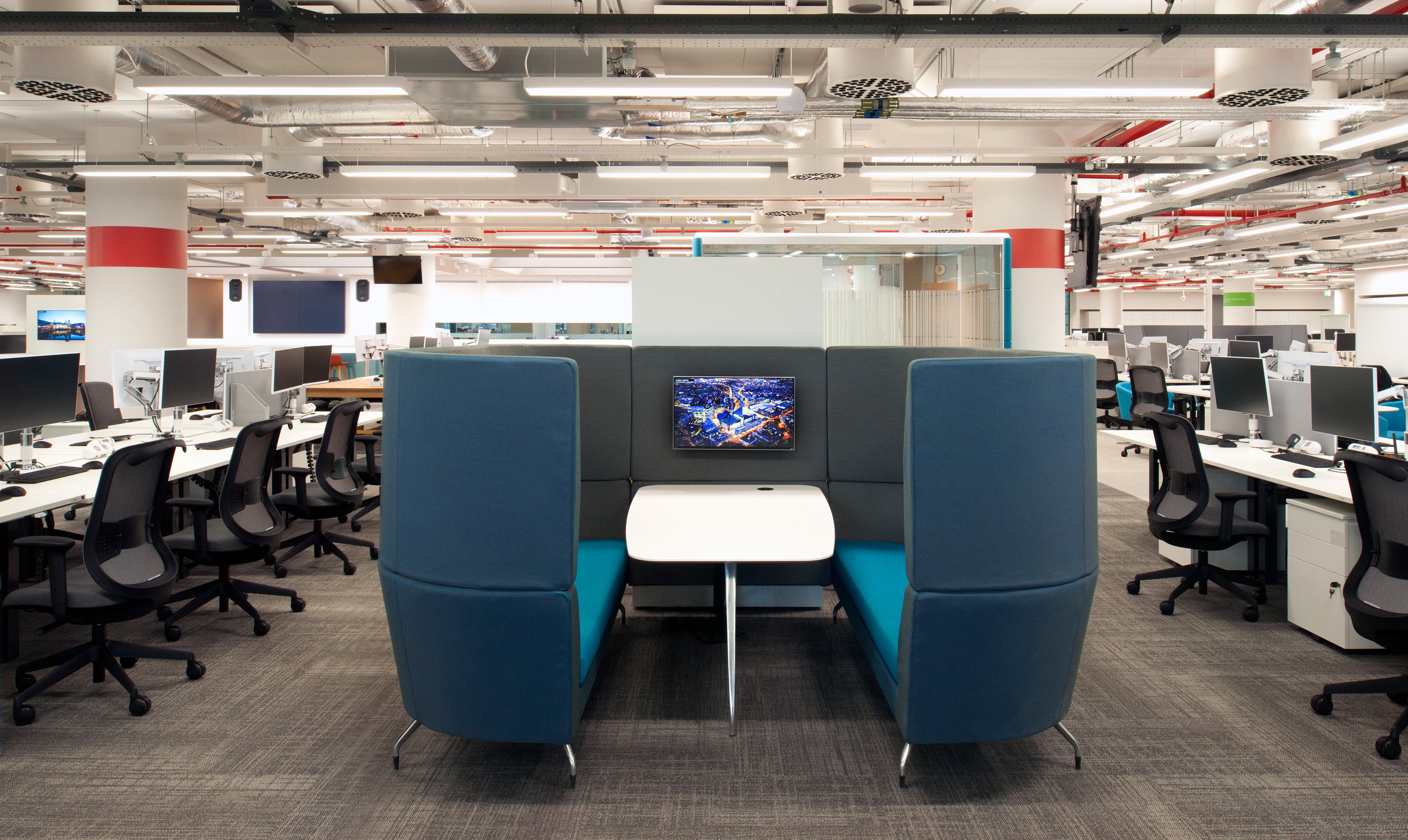 Orange Box Cwtch Privacy Sofa is a modern privacy seating solution for home offices, coworking spaces, and commercial environments. Designed for comfort, acoustic privacy, and ergonomic support, this modular sofa enhances productivity and wellbeing. Available via purchase, subscription, or lease, supporting a circular economy and sustainable furniture practices.