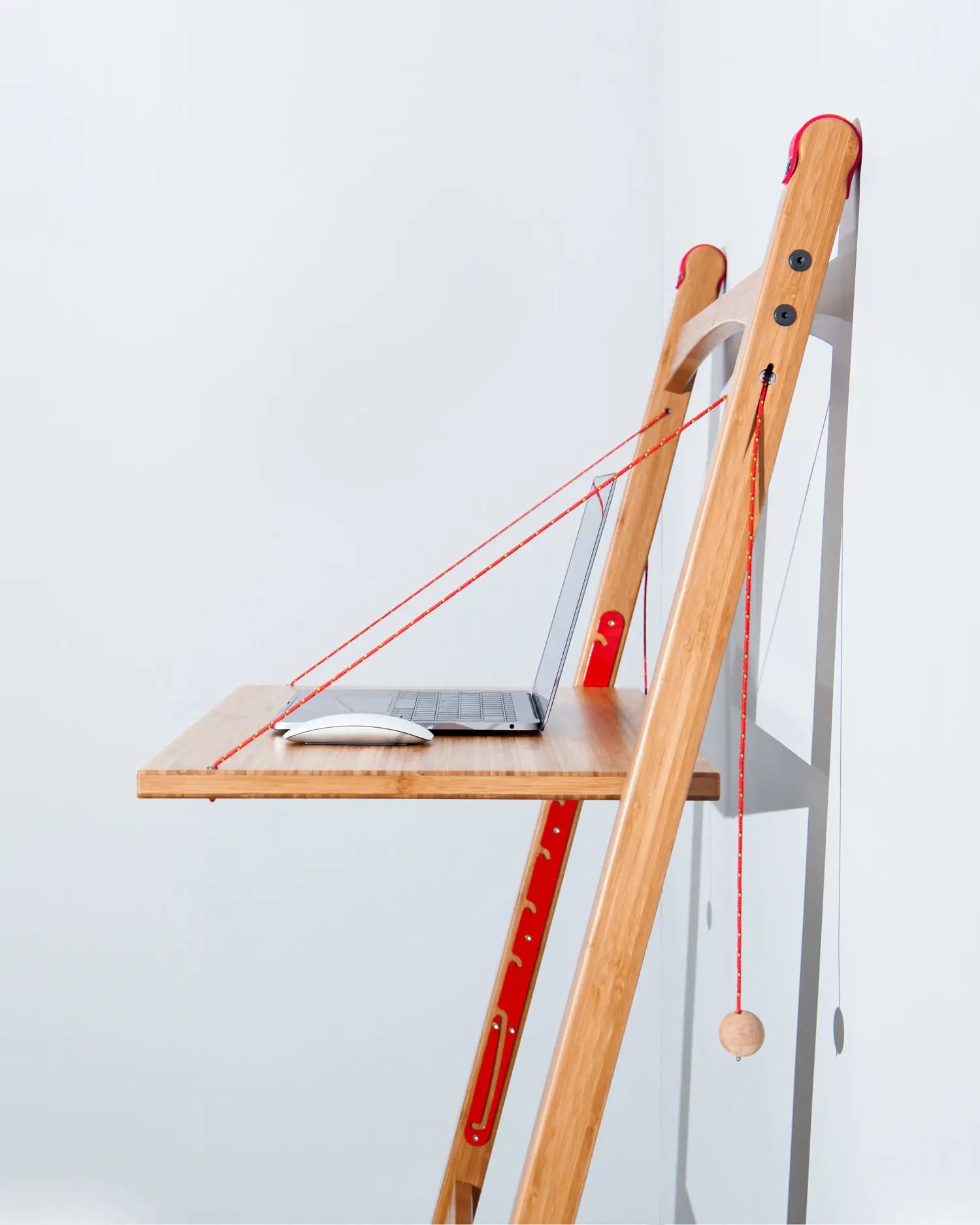Leandesk Bamboo Folding Sit-Stand Desk – Compact Standing Desk, Space-Saving Sustainable Design - Subscription