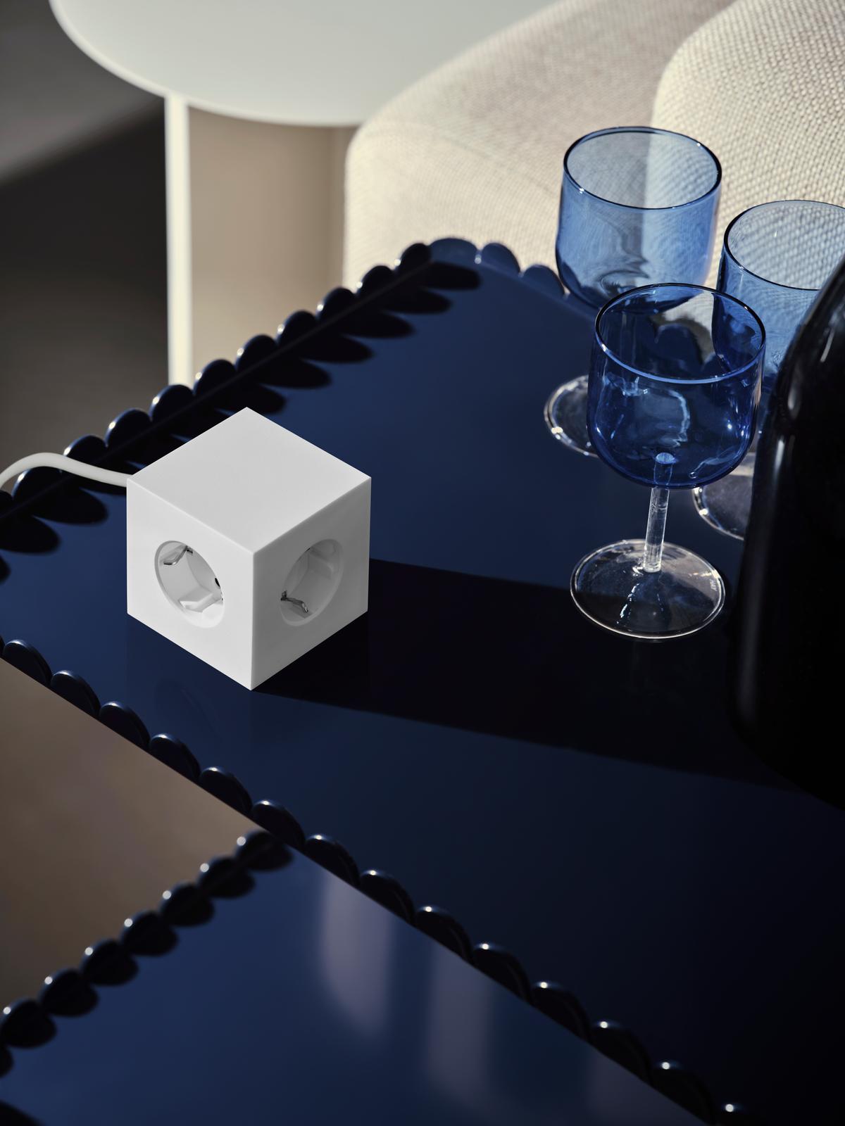AVOLT x Martinelli Luce - Square 1 (UK) - Opal White / AC and USB-C LIMITED EDITION
