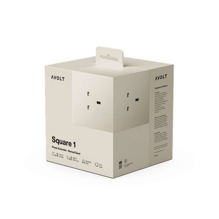 AVOLT - Square 1 (UK) - Nomad Sand / AC and USB-C