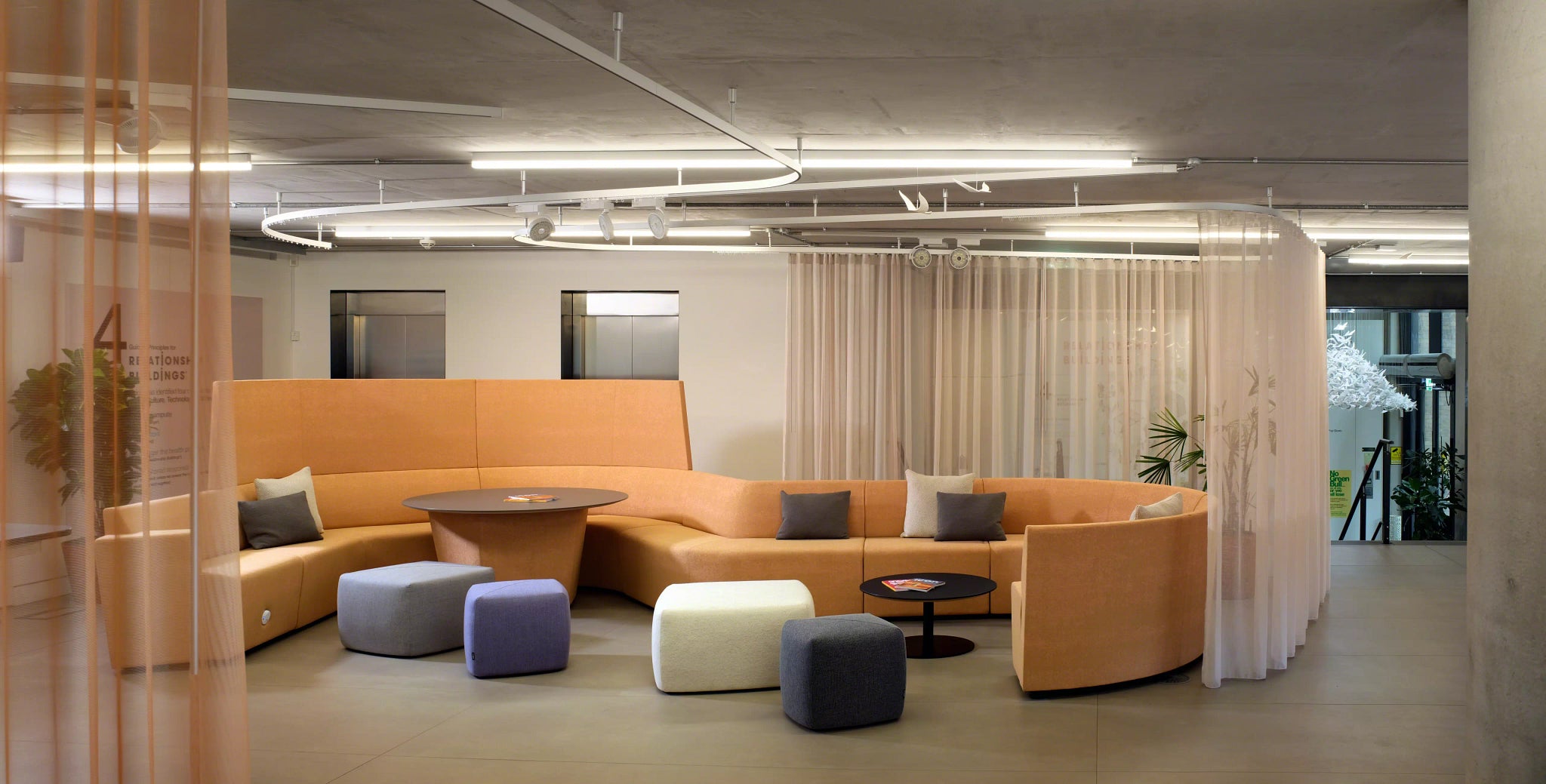 modern, ergonomic soft seating solution designed for home offices, commercial workspaces, coworking areas, and collaborative environments. Ideal for informal meetings, relaxation, and creative spaces, this home- and office-compliant seating is available via purchase, subscription, or lease, supporting a circular economy. breakout area corporate spaces