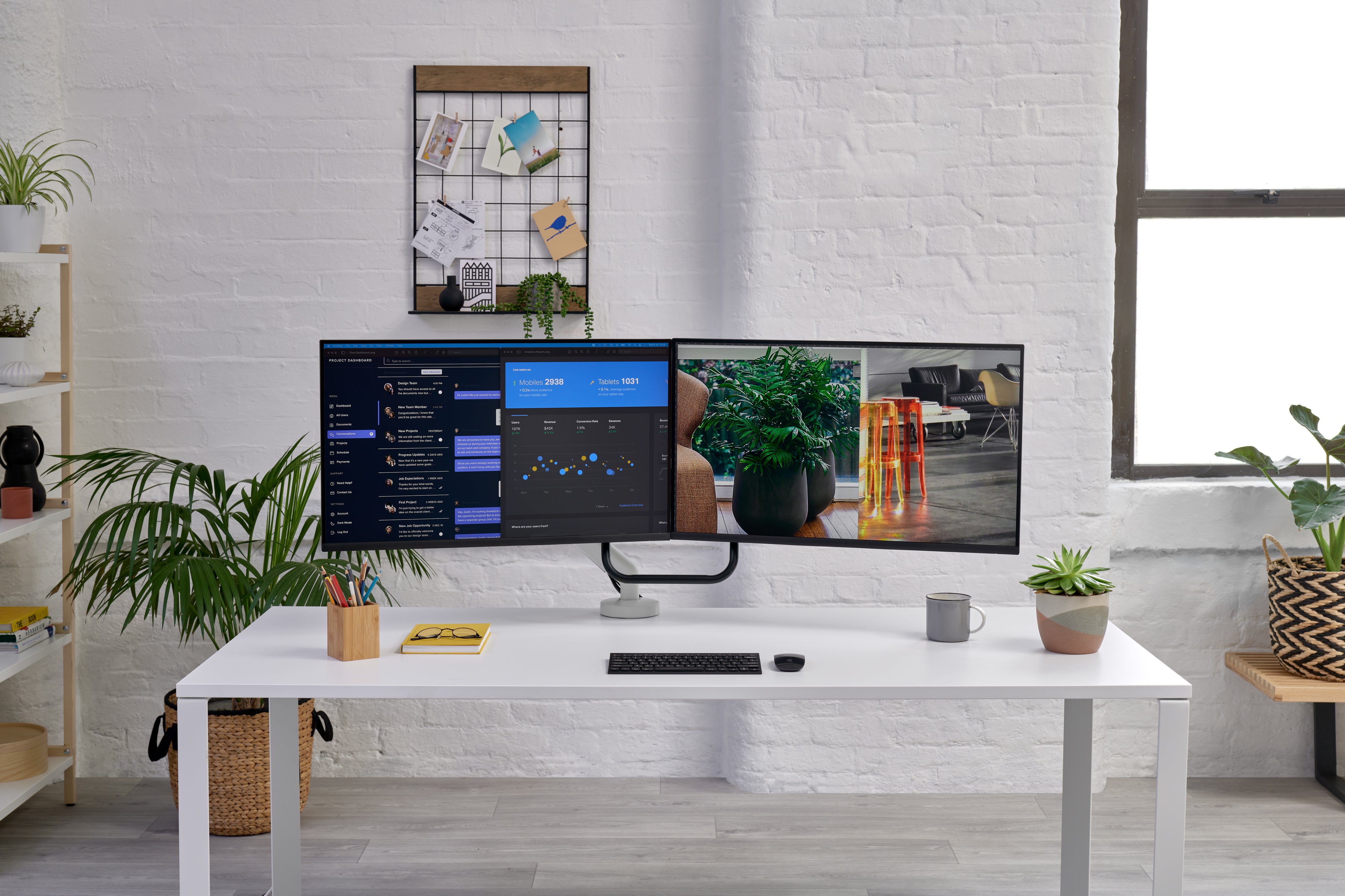 Coleston Brooke Saunders - Flo X Multi Monitor Arm (Dual)