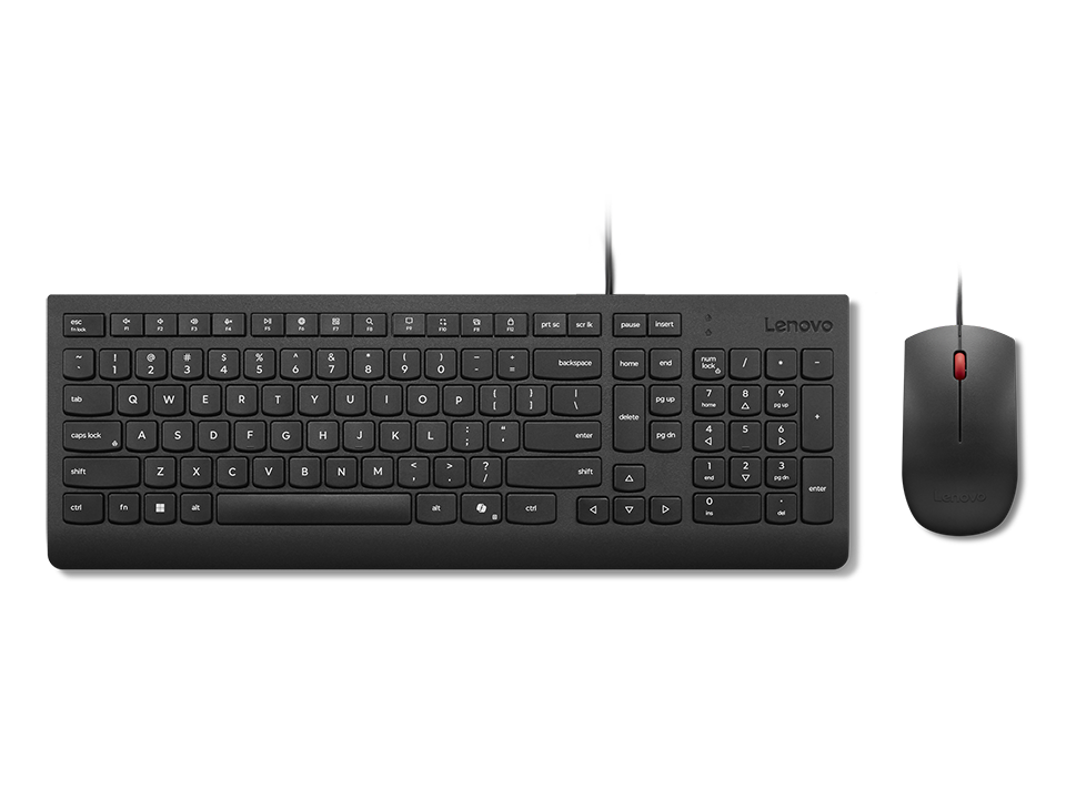 Lenovo - Essential Wired Combo Keyboard and Mouse (UK English 166)