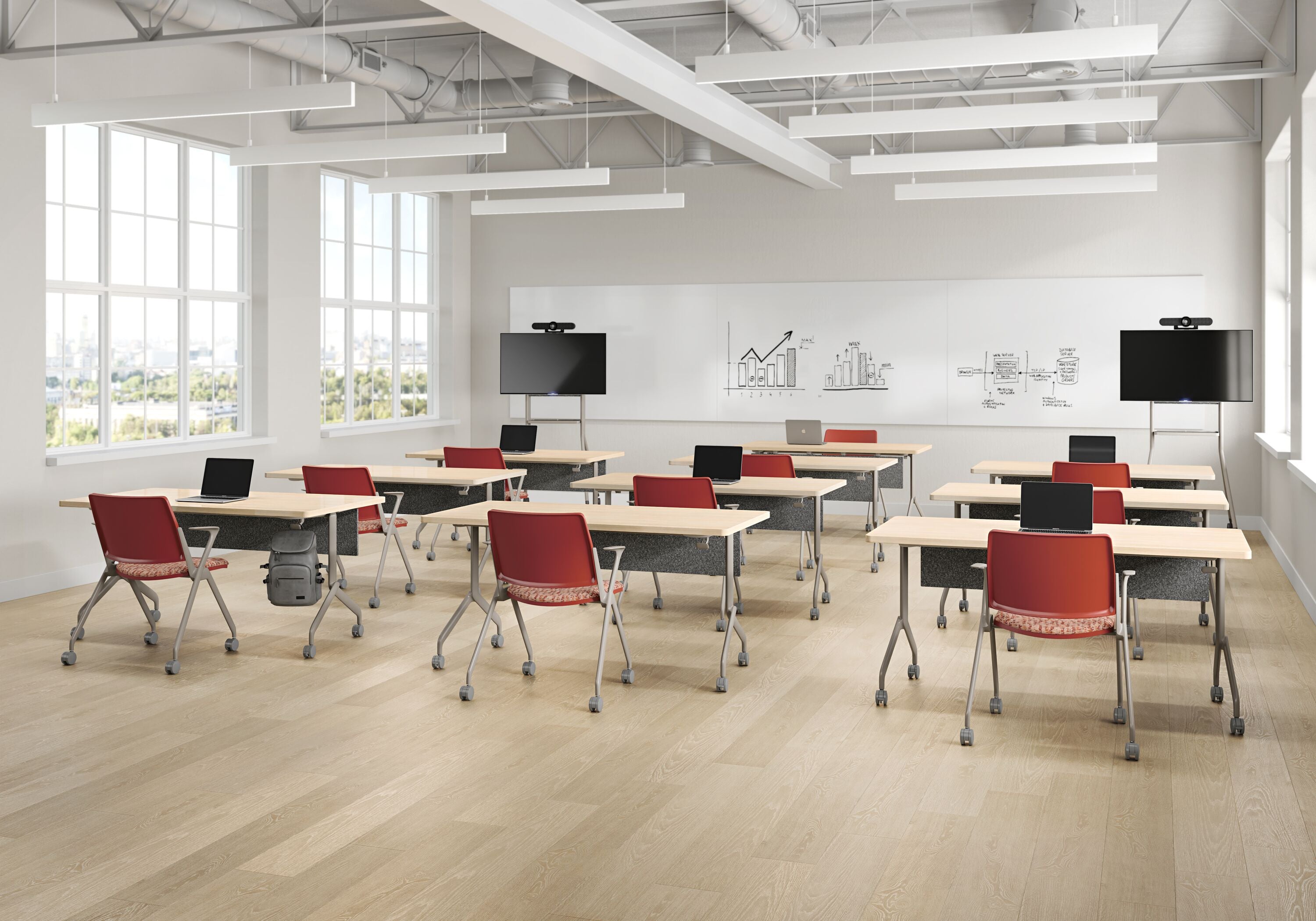 Teknion - Kupp Flip Top Tables