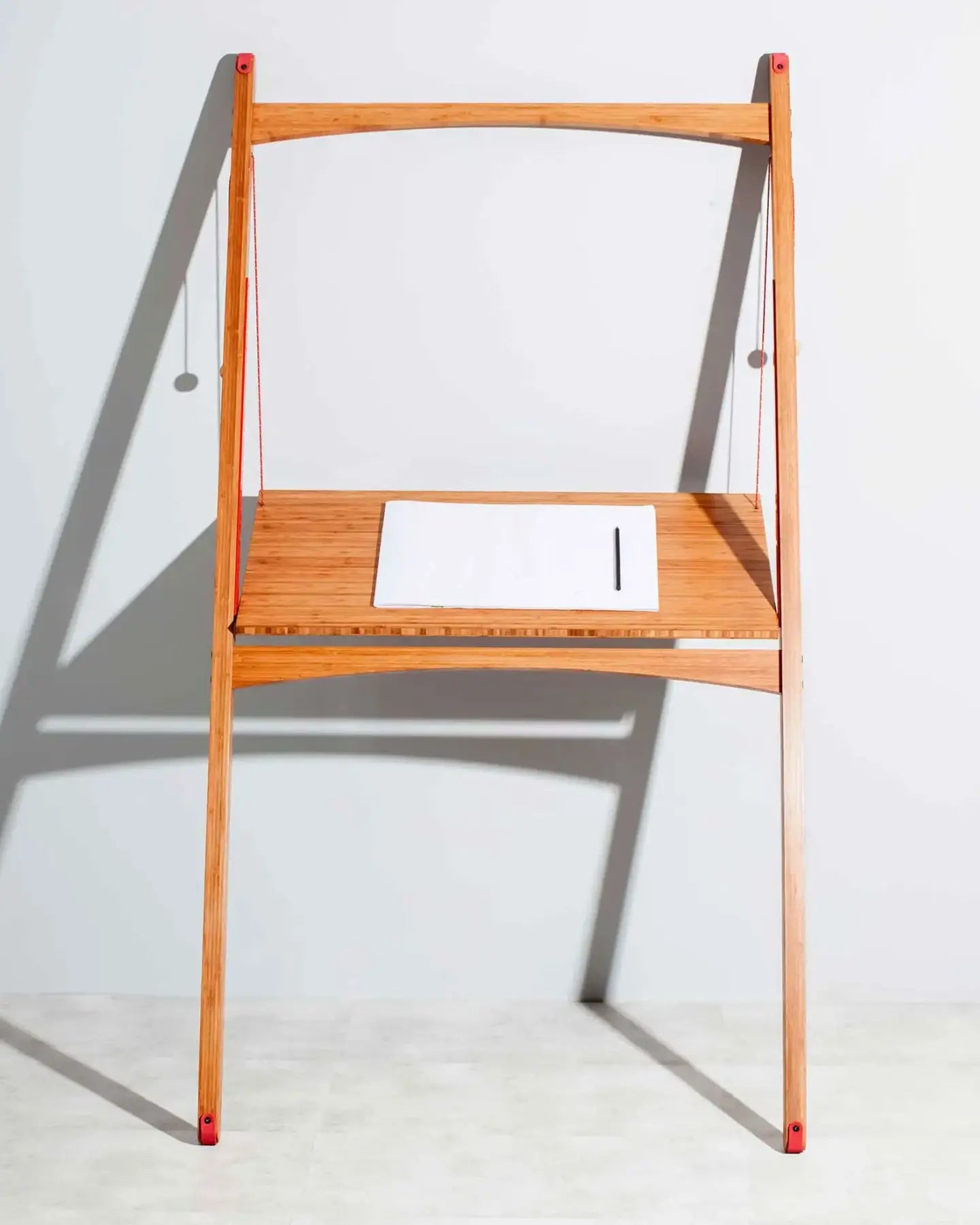 Leandesk Bamboo Folding Sit-Stand Desk – Compact Standing Desk, Space-Saving Sustainable Design - Subscription