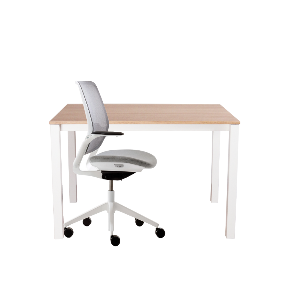 orange box office chair Work-from-home bundle with height-adjustable sit-stand desk and orange ergonomic office chair, ideal for home offices, remote workspaces, and flexible home setups. This home-compliant office furniture bundle combines modern design, comfort, and productivity. Available via purchase, subscription, or lease, supporting a circular economy and sustainable home office solutions. bluetooth